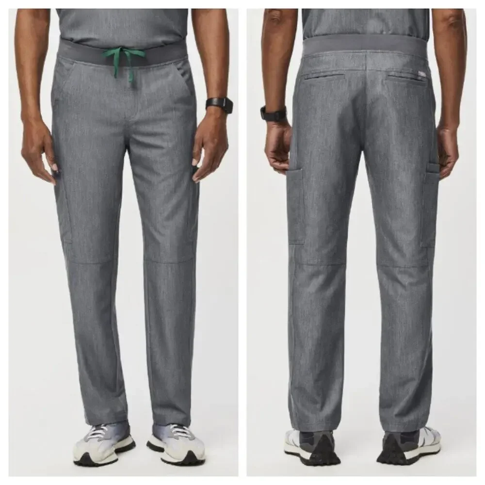 FIGS Men's Axim Cargo Scrub Pants Graphite Size S